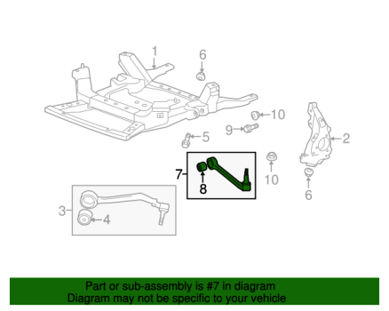 20951300 GM (Front Lower Control Rear Arm - Driver Side (Left))