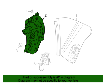 FR3Z7627008C Ford (WINDOW REGULATOR - PASSENGER SIDE (RH))