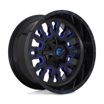 D64518909857 Fuel (Wheel Fuel D645 Stroke 18X9 6X135 6X139.7 20mm Gloss Black Blue Tinted Clear)