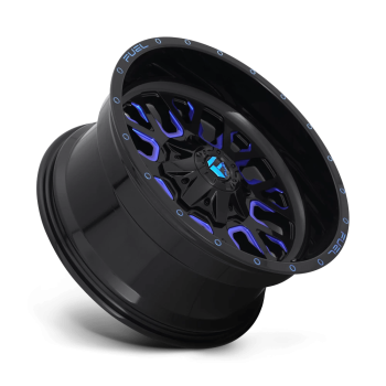 D64518909857 Fuel (Wheel Fuel D645 Stroke 18X9 6X135 6X139.7 20mm Gloss Black Blue Tinted Clear)