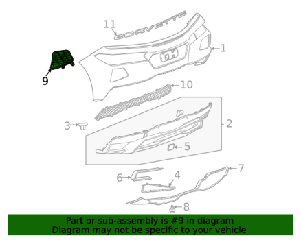 84928461 GM (OUTER GRILLE)