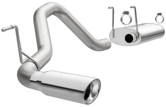 16386 Magnaflow (Cat-Back MF Series Exhaust System with single Polished tips, pass. side exit)