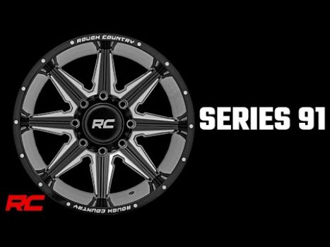 91201217M Rough Country (91M Series Wheel One-Piece | Gloss Black | 20x12 | 6x135 | -44mm)