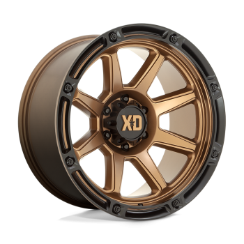 XD86321080618N XD Wheels (Cerchio XD XD863 Bronzo opaco con esterni neri 20X10 -18 Offset)