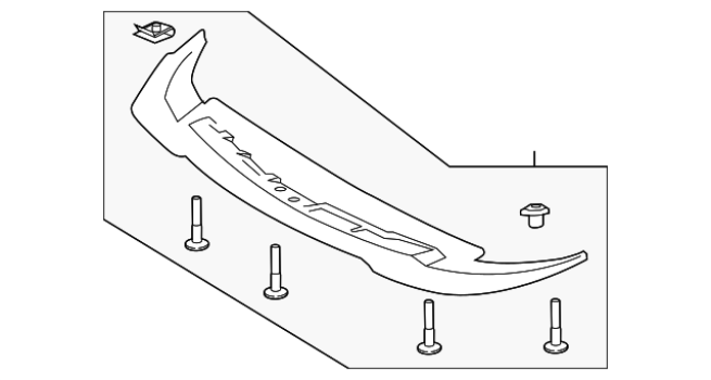 FR3Z17626E Ford (Front Spoiler Extensions)