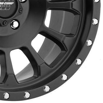 PXA5034-78573 Pro Comp (34 Series Rockwell Wheel, 17×8.5 with 5 on 5 Bolt Pattern – Satin Black)