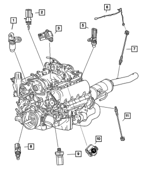 56028766AA Mopar (OXYGEN (O2) SENSOR)