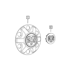 6CW52S4AAA Mopar (Hubcap)