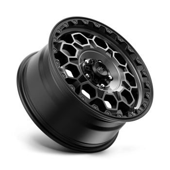 KM54579050412N KMC Wheels (KM545 Trek 17X9 5X127 -12 mm Satin Black With Gray Tint)