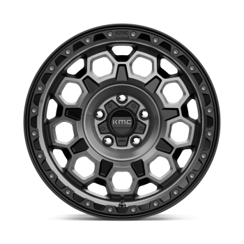 KM54579050412N KMC Wheels (KM545 Trek 17X9 5X127 -12 mm Satin Black With Gray Tint)
