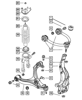 52090206AI Mopar (ARM UPPER CONTROL FRONT)