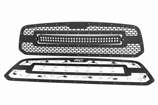 70199 Rough Country (DODGE MESH GRILLE W/30IN DUAL ROW BLACK SERIES LED (13-18 RAM 1500))
