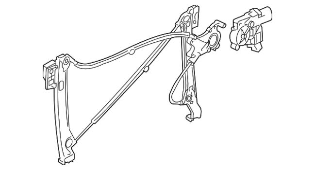 23393262 GM (Window Regulator - Passenger Side (Right))
