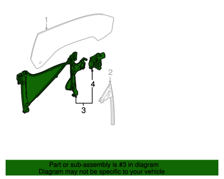 23393262 GM (Window Regulator - Passenger Side (Right))