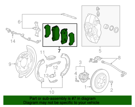84732503 GM (DISC BRAKE PAD SET)
