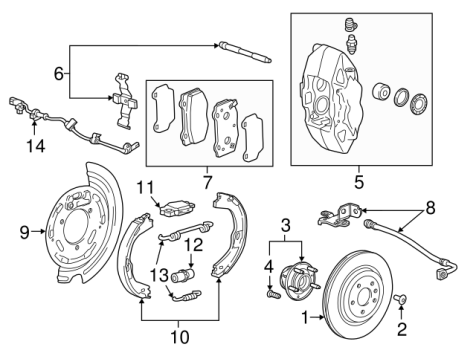 84732503 GM (DISC BRAKE PAD SET)