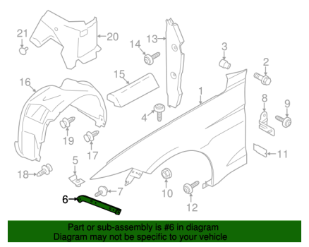 FR3Z16C199A Ford (BRACKET   FENDER   FRONT)