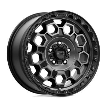 KM54579050412N KMC Wheels (KM545 Trek 17X9 5X127 -12 mm Satin Black With Gray Tint)