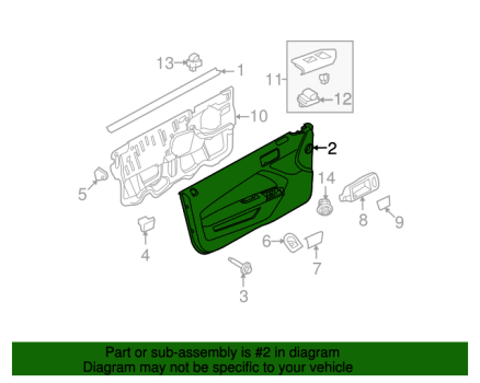 DR3Z6323943AB Ford (PANEL ASY   DOOR TRIM)