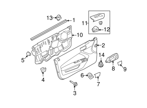 DR3Z6323943AB Ford (PANEL ASY   DOOR TRIM)