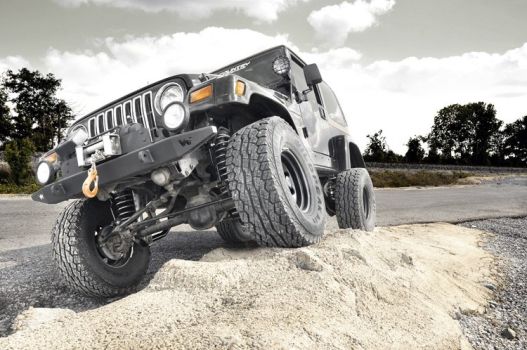 90777 Rough Country (4 INCH LIFT KIT | V2 | JEEP WRANGLER TJ 4WD (2003-2006))