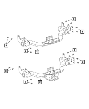 55398274AD Mopar (RECEIVER KIT, TRAILER TOW)