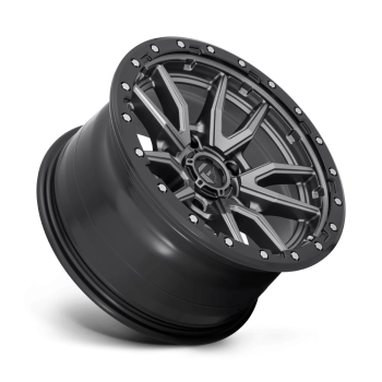 D68017907545 Fuel (Wheel Fuel D680 Rebel 17X9 5X127 -12 mm Matte Gun Metal Black Bead Ring)
