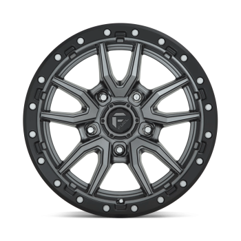 D68017907545 Fuel (Wheel Fuel D680 Rebel 17X9 5X127 -12 mm Matte Gun Metal Black Bead Ring)