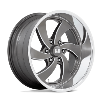U1332095D8+01R U.S. Mags (U133 Desperado 20X9.5 6X139.7 1mm Anthracite Milled Diamond Cut Milled)