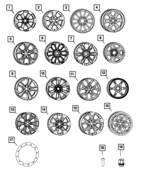 4755197AA Mopar (Wheel - Spare Polished)