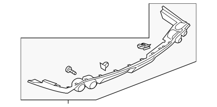 FR3Z17F828AB Ford (Lower Rear Diffuser)