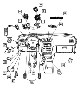 5083344AA Mopar (BRAKE LIGHT SWITCH)