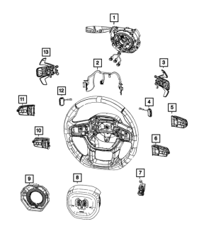 68545657AB Mopar (MULTI-FUNCTION SWITCH)