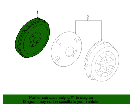 JR3Z6477A Ford (FLYWHEEL ASY)