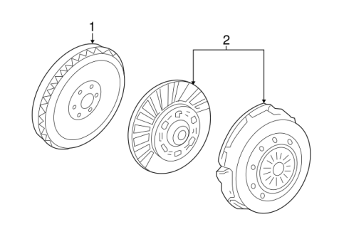 JR3Z6477A Ford (FLYWHEEL ASY)